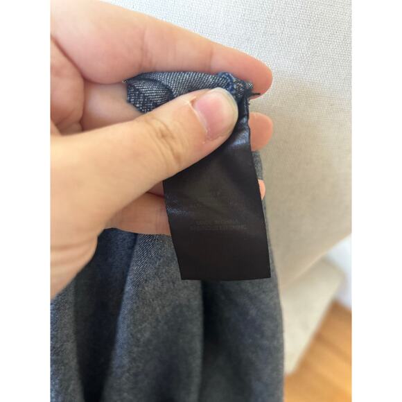 Tibi Denim Off the Shoulder Tunic Length Blouse - Picture 4 of 6